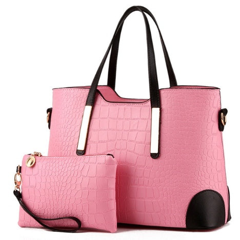 Female bag fashion color matching mother bag slung shoulder bag