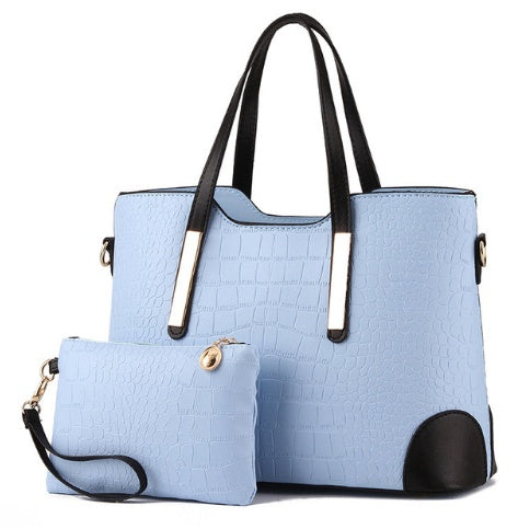 Female bag fashion color matching mother bag slung shoulder bag